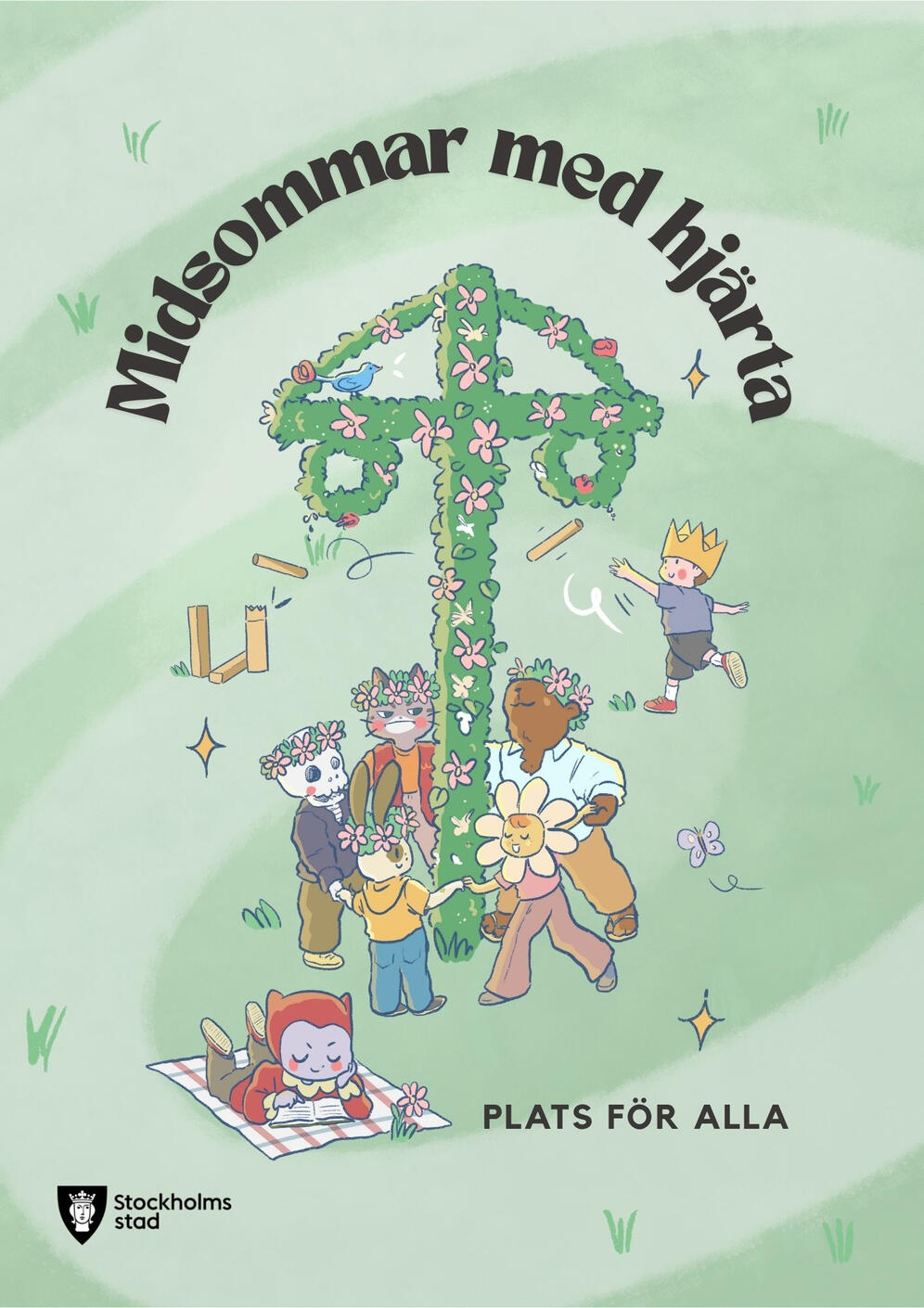 Celebrating midsummer in the city of Stockholm, Sweden