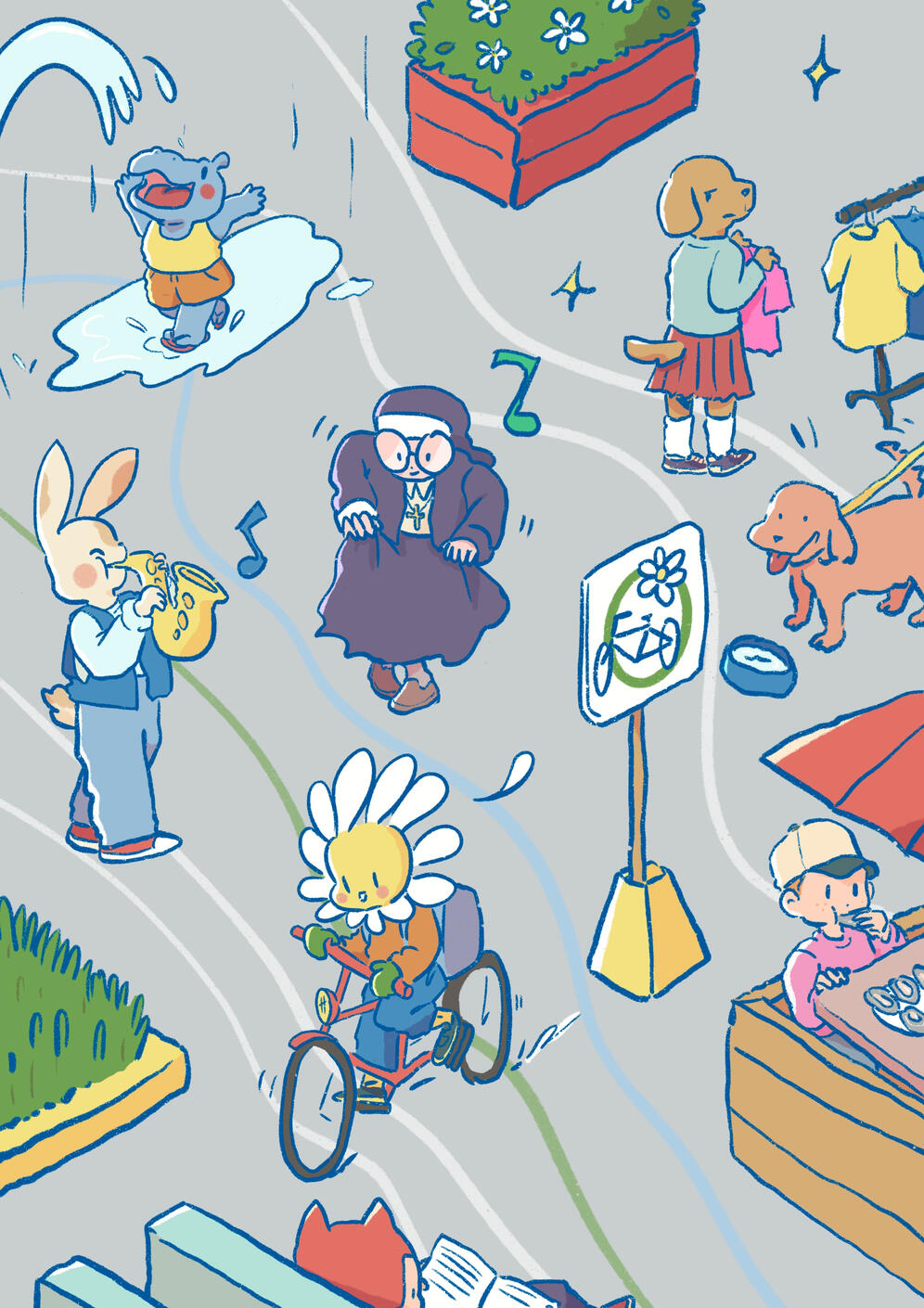 Summer on Mont-Royal Street